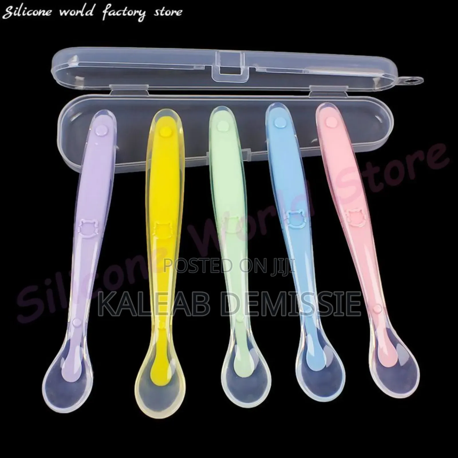 Soft Silicone Spoon ለሰላሳ ማንኪያ የመተጣጠፍ