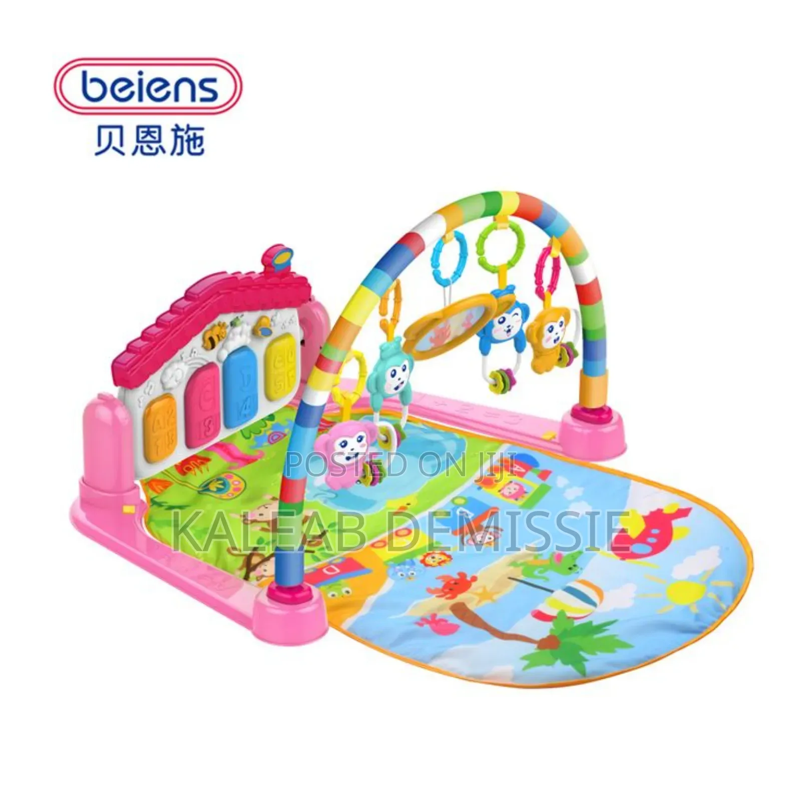 Multifunction Piano Fitness Rack Mat የሶስት ወር ህጻናት ተኝተው የፒያኖ ቁልፎቹን