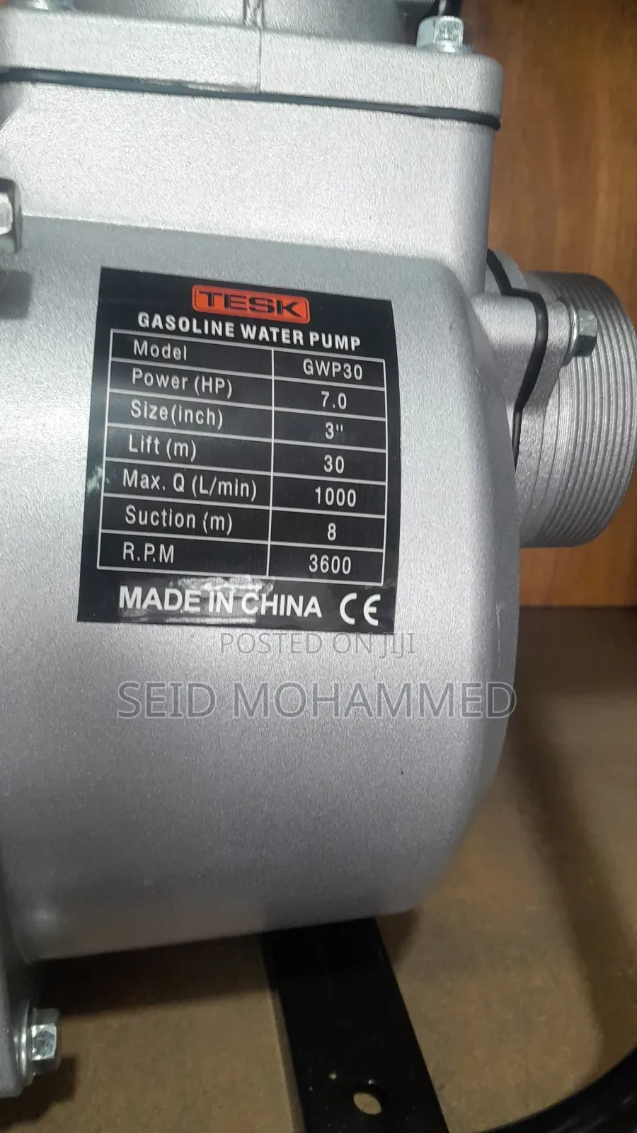 Water Pump 3 Inch Gasoline