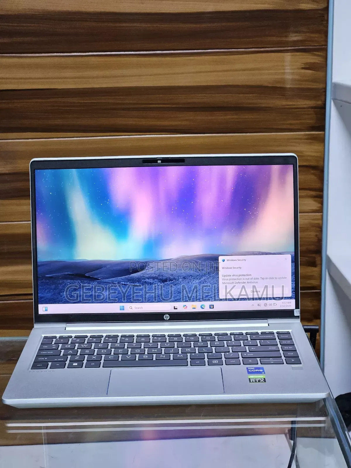 New Laptop HP 8GB Intel Core I7 SSD 512GB