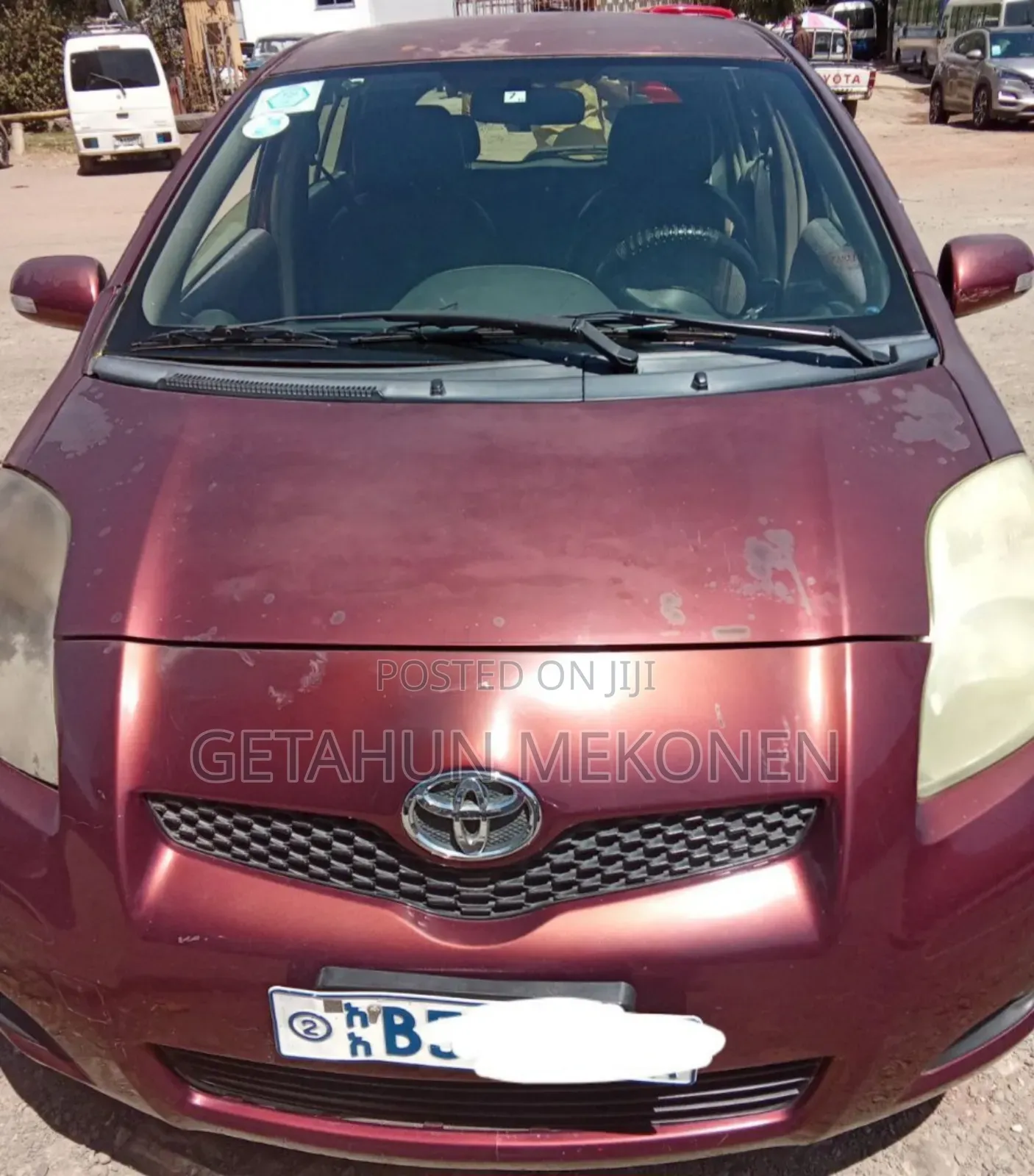 Toyota Yaris 2010 Burgundy