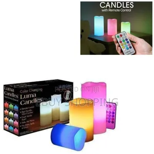 Luma Candles 3-Pack – Color Changing, Flameless, Safe, Remote Included