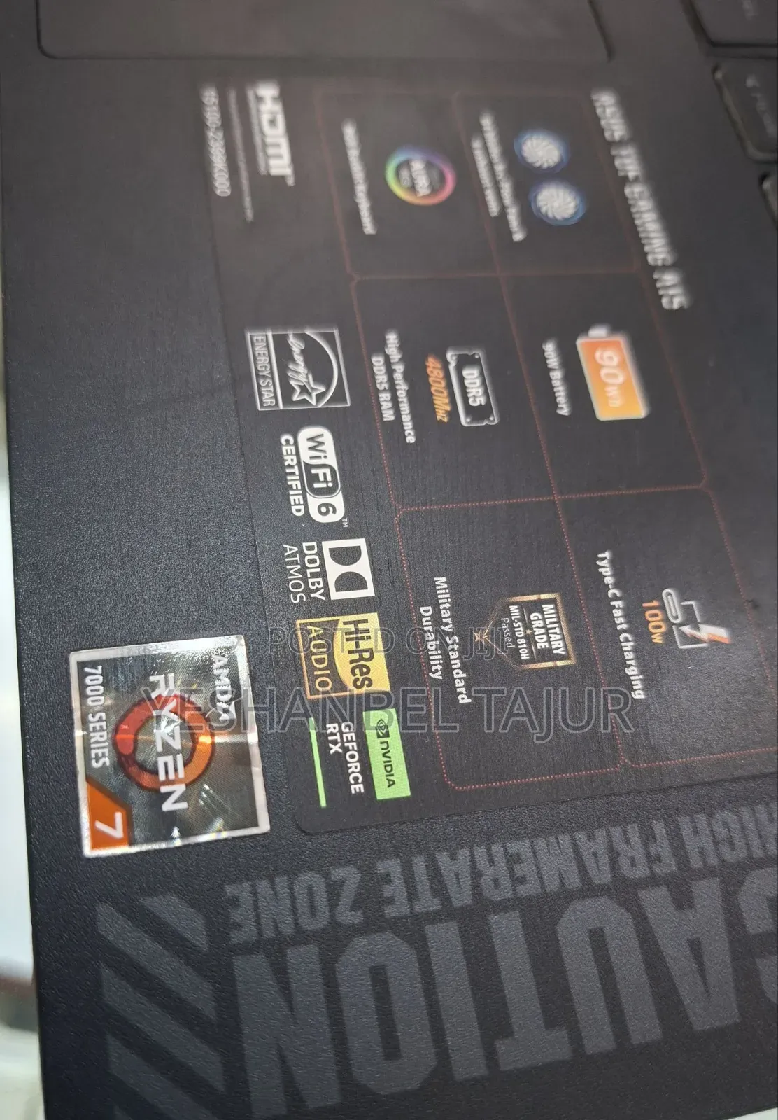 New Laptop Asus TUF Gaming A15 16GB AMD Ryzen 7 SSD 1T