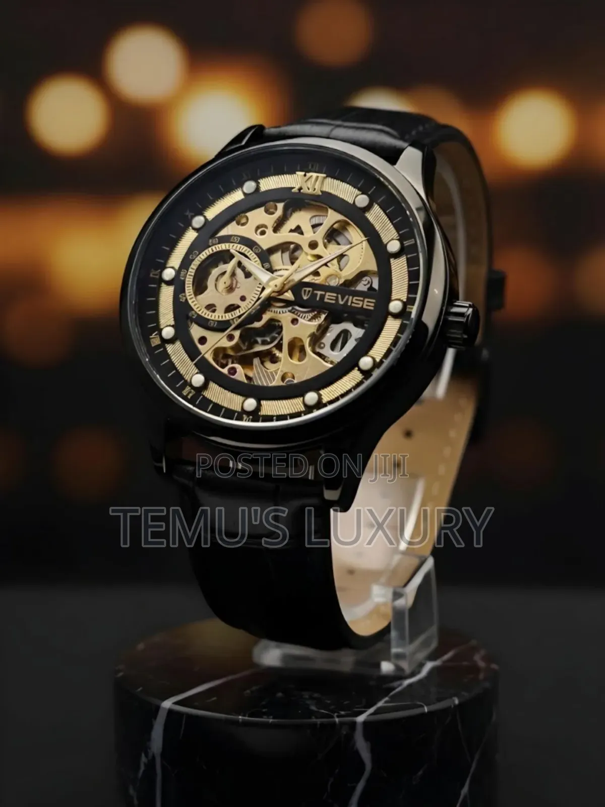 Tevise Automatic Mechanical Skeleton Watch