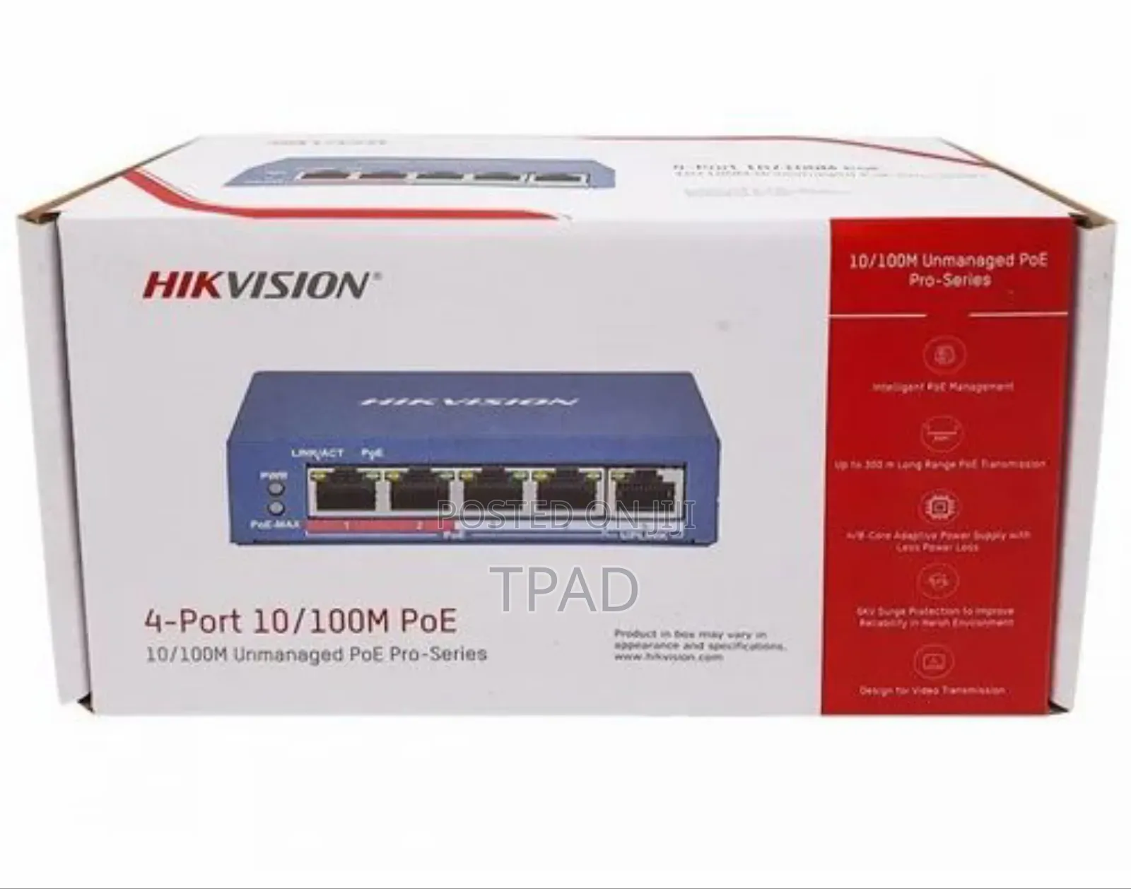 Hikvision 4 Port Poe Switch