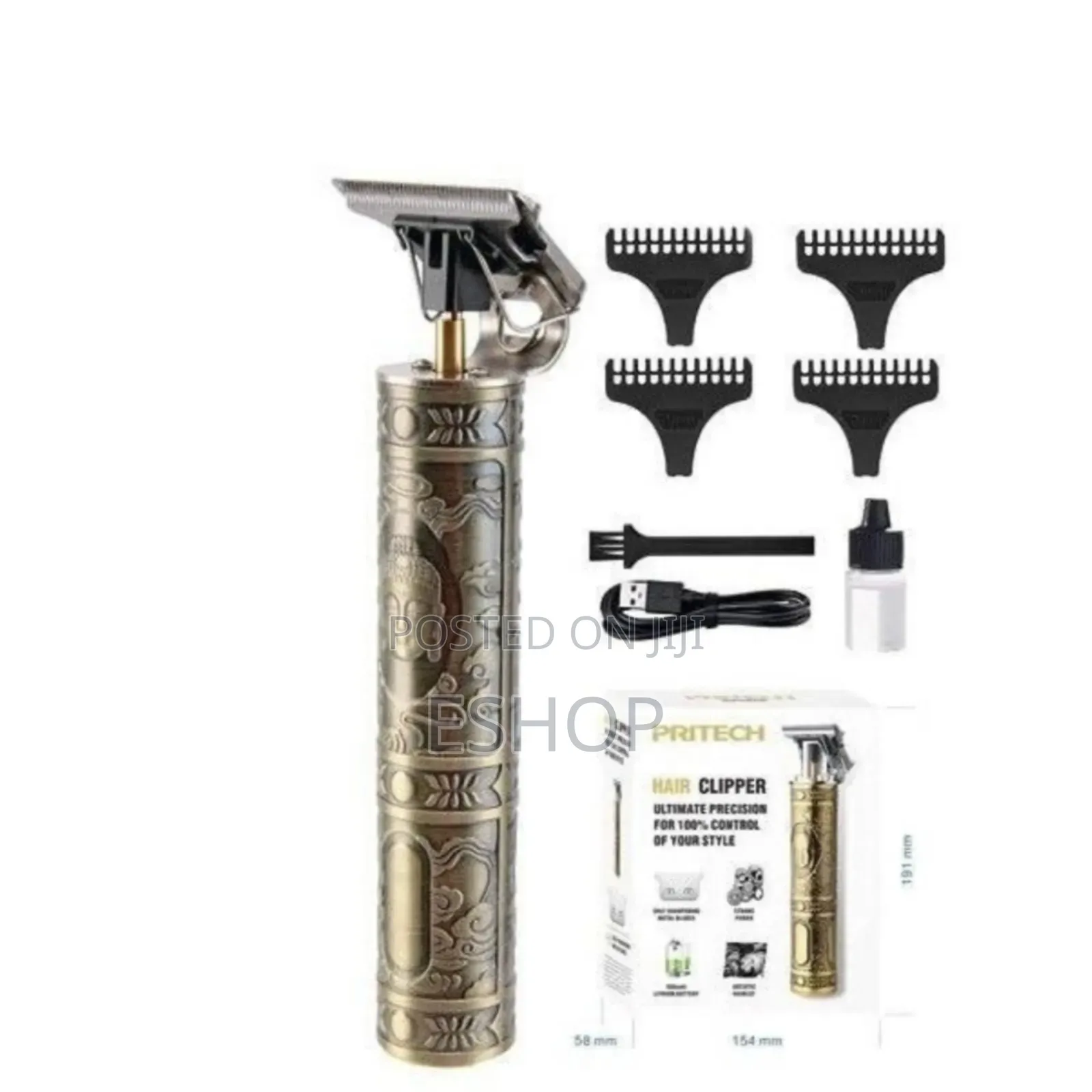 Heavy Duty Usb Trimmer – Steel Blades, 120 Min Runtime