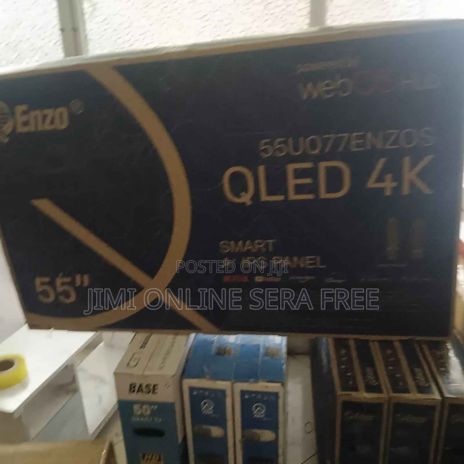 Enzo Smart Qled Tv 55 Inch Andraid Framless Tv 2025 Model
