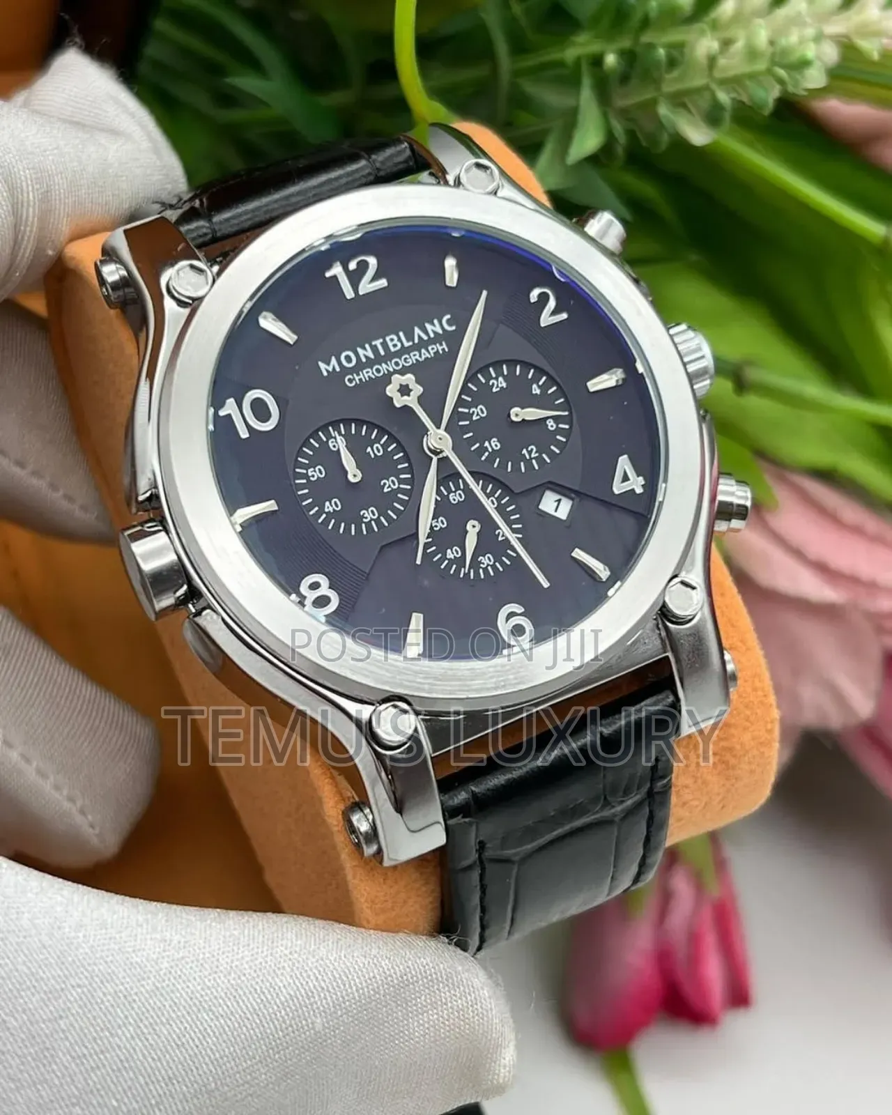 Montblanc Chronograph Timewalker Leather Strap Premium Quality Watch