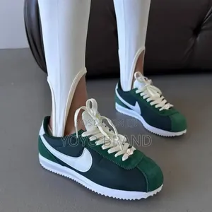 Nike Cortez in the Fire Green Fashion Sneaker