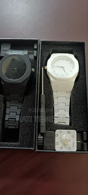 Audemars Piguet Arabic Numeral Dial Watches in White and Dark Ceramic