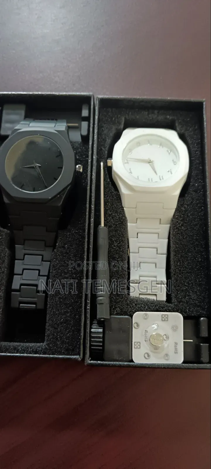 Audemars Piguet Arabic Numeral Dial Watches in White and Dark Ceramic