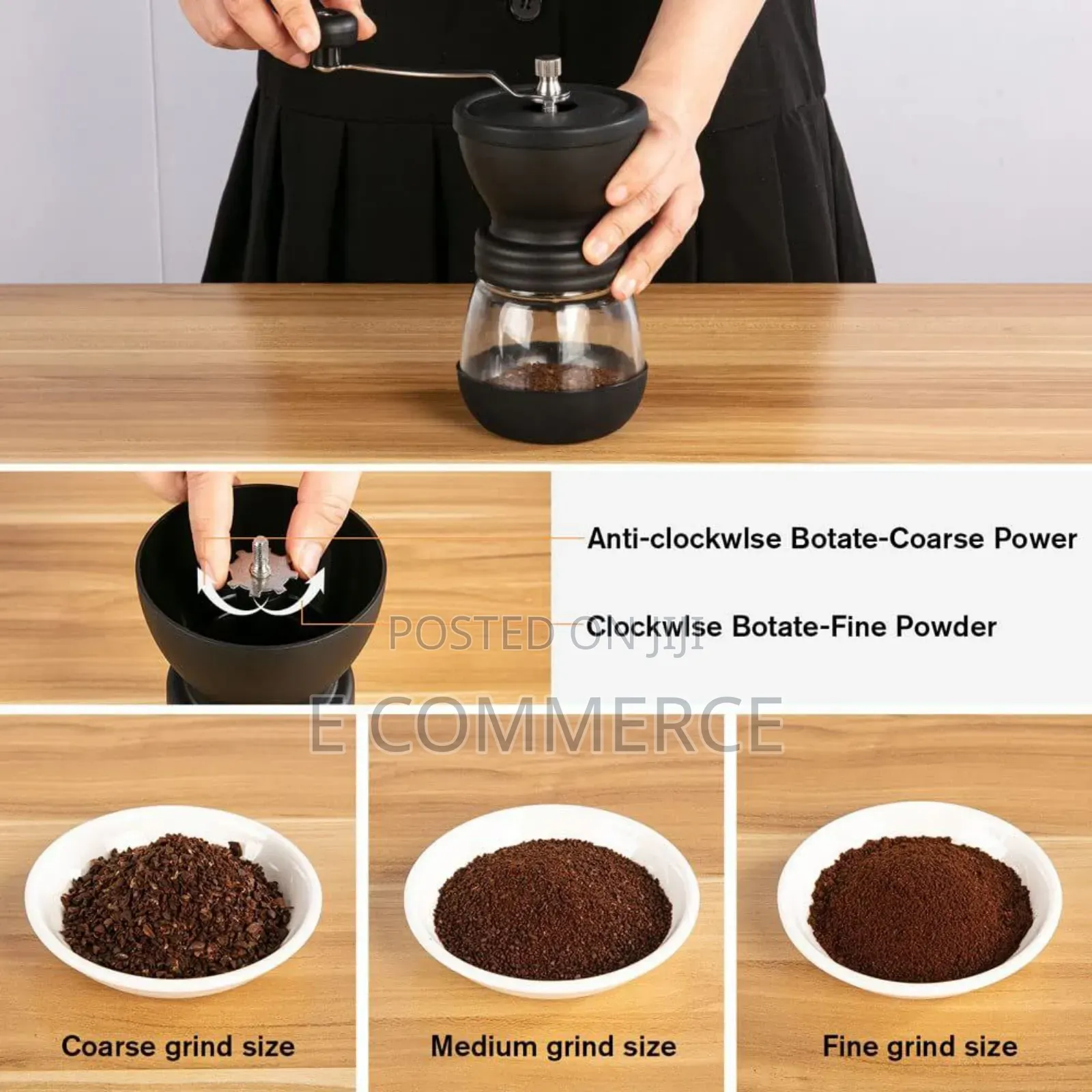 በእጅ የሚሰራ የቡና መፍጫ (Manual Coffee Grinder)