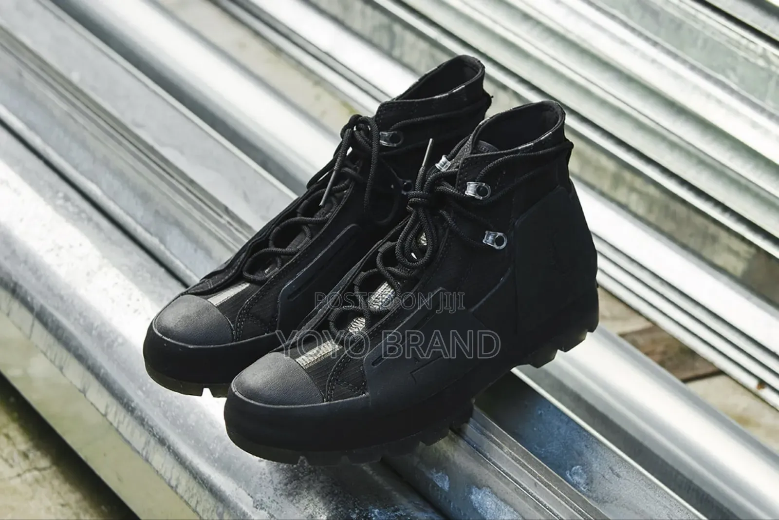 All Star Converse a-Cold -Wall * Taylor Triple Black Fashion Boots