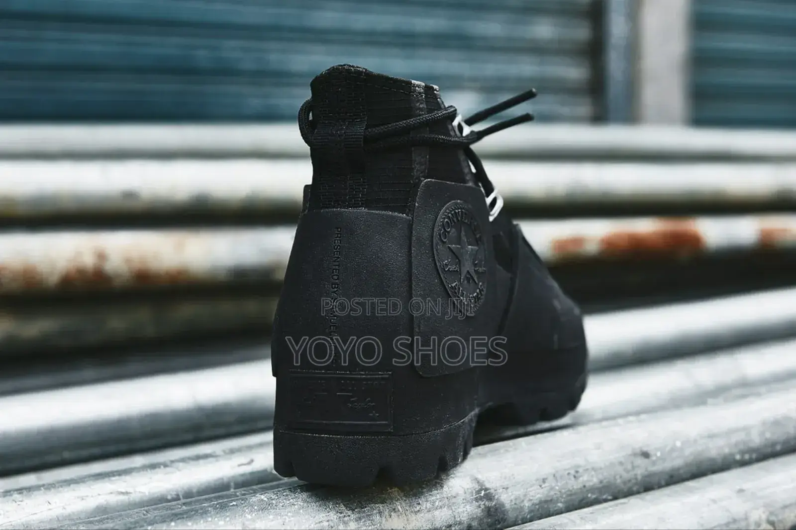 All Star Converse a-Cold -Wall * Taylor Triple Black Fashion Boots