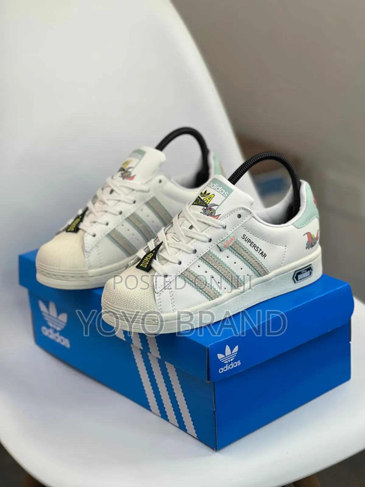 Adidas Old School Super Star Disny Dumbo White Lather Fashion Shoes