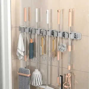 2pcs Punch-Free Wall-Mounted Strong Mop Hook