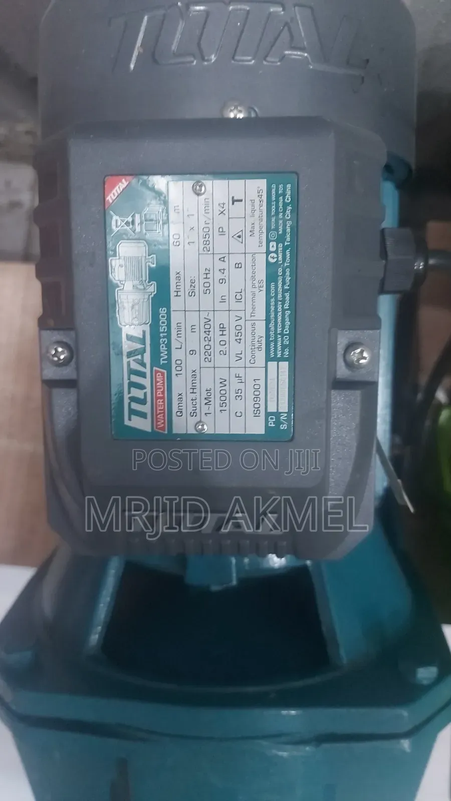 Total 2hp Water Pump Hamx 60m