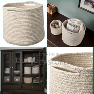 Basket ,25x24 Cm , Natural