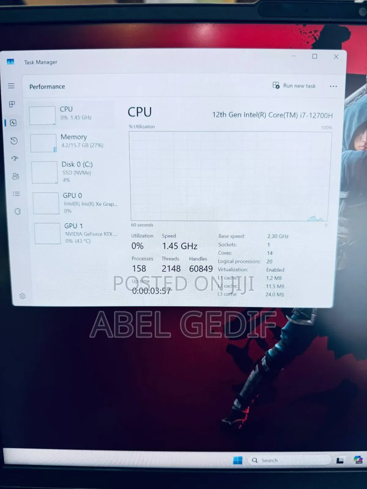 New Laptop Lenovo 16GB Intel Core I7 SSD 512GB