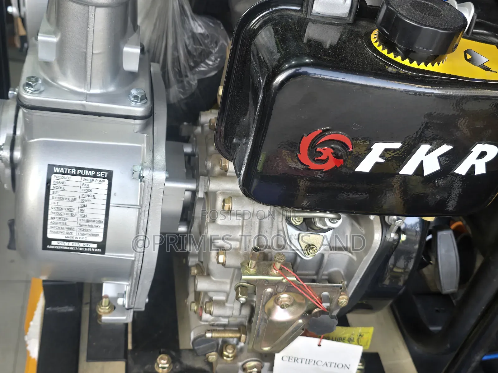 FKR Diesel Water Pump, 3 Inch