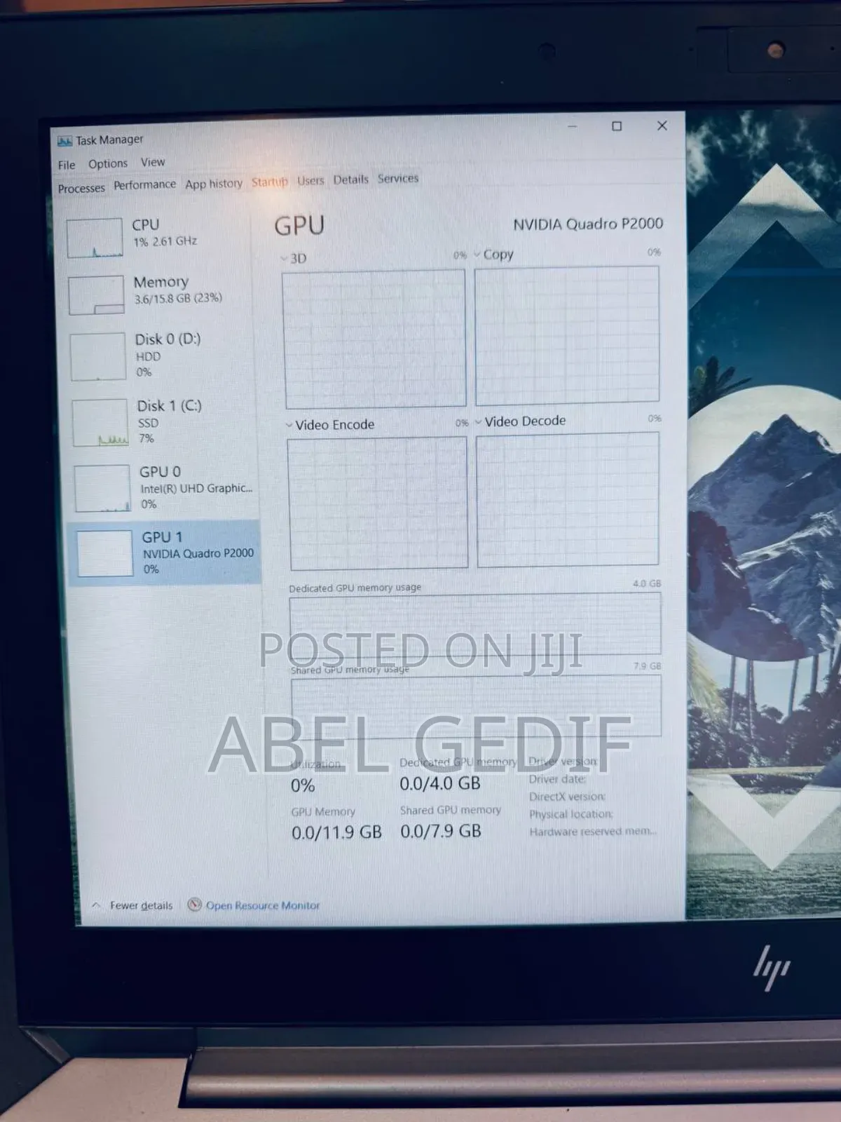 New Laptop HP ZBook 15u 16GB Intel Core I7 SSD 512GB