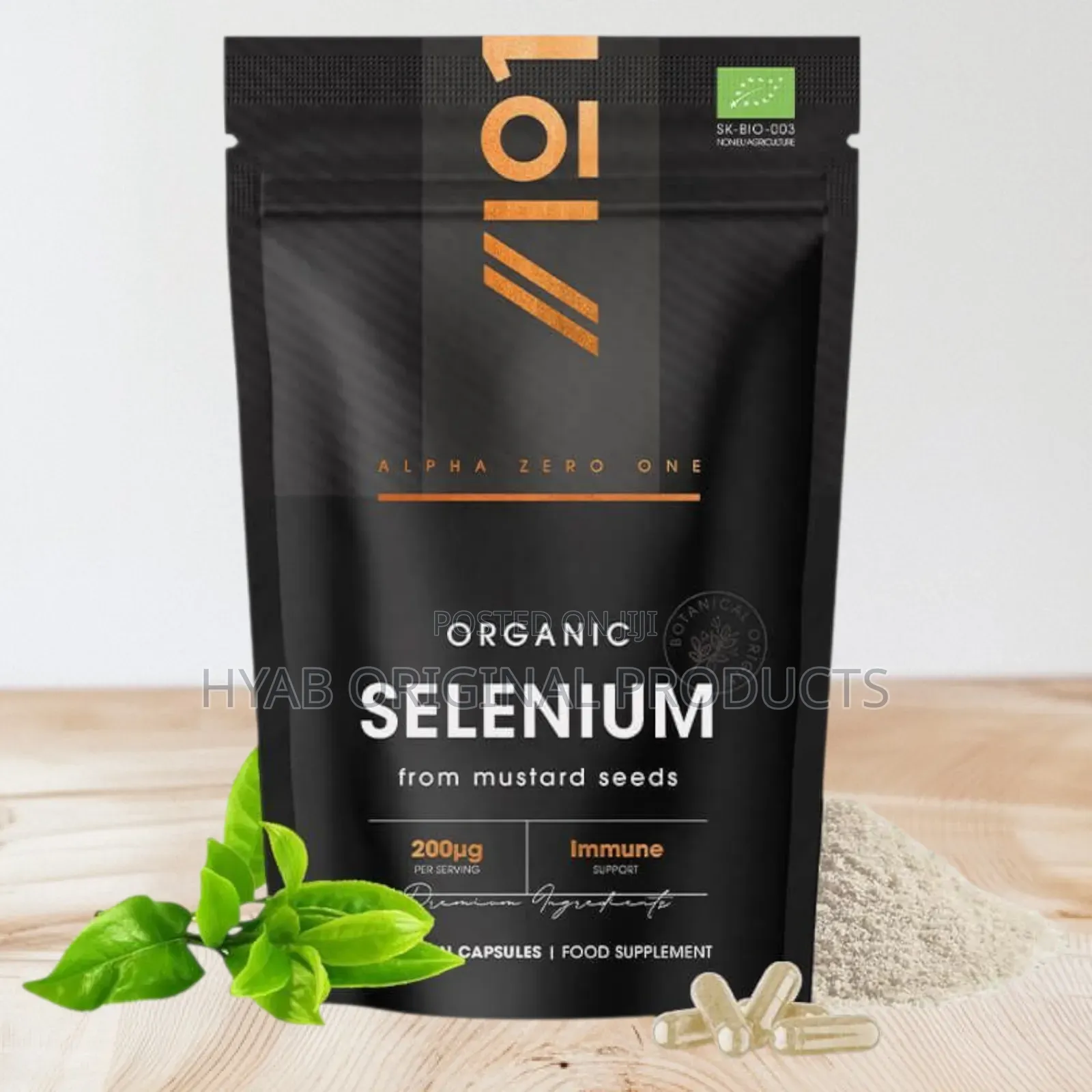Vegan Organic Selenium 180 Capsules / 200mcg