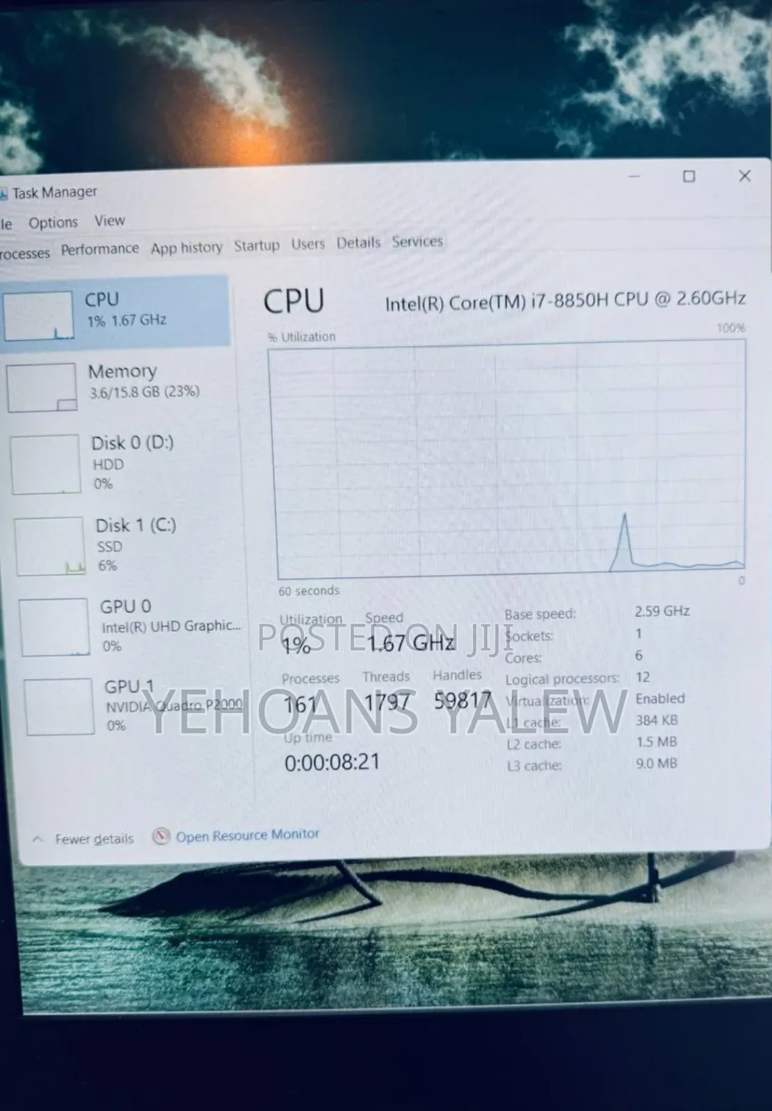 New Laptop HP ZBook 15u 16GB Intel Core I7 SSD 512GB