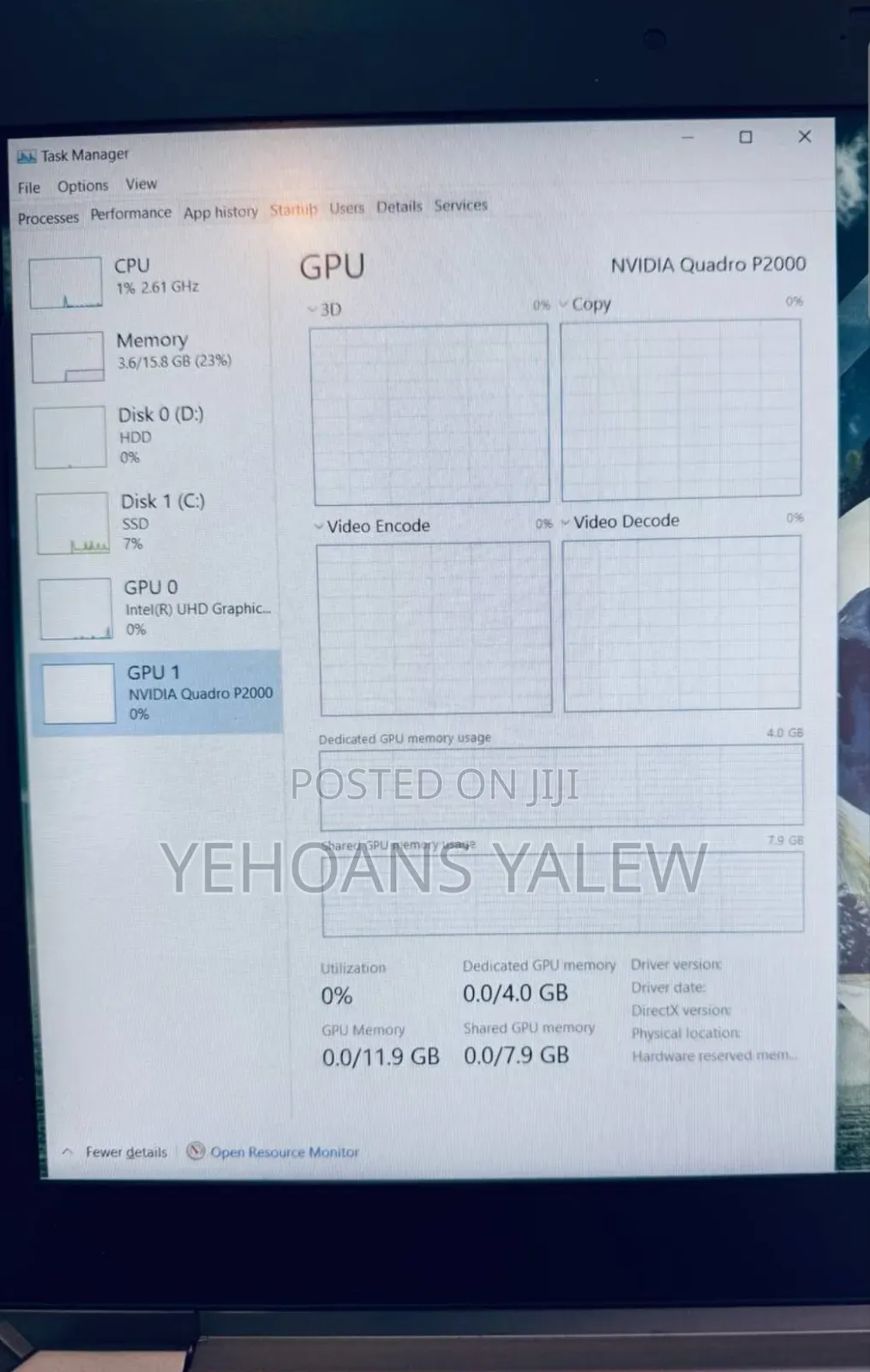 New Laptop HP ZBook 15u 16GB Intel Core I7 SSD 512GB