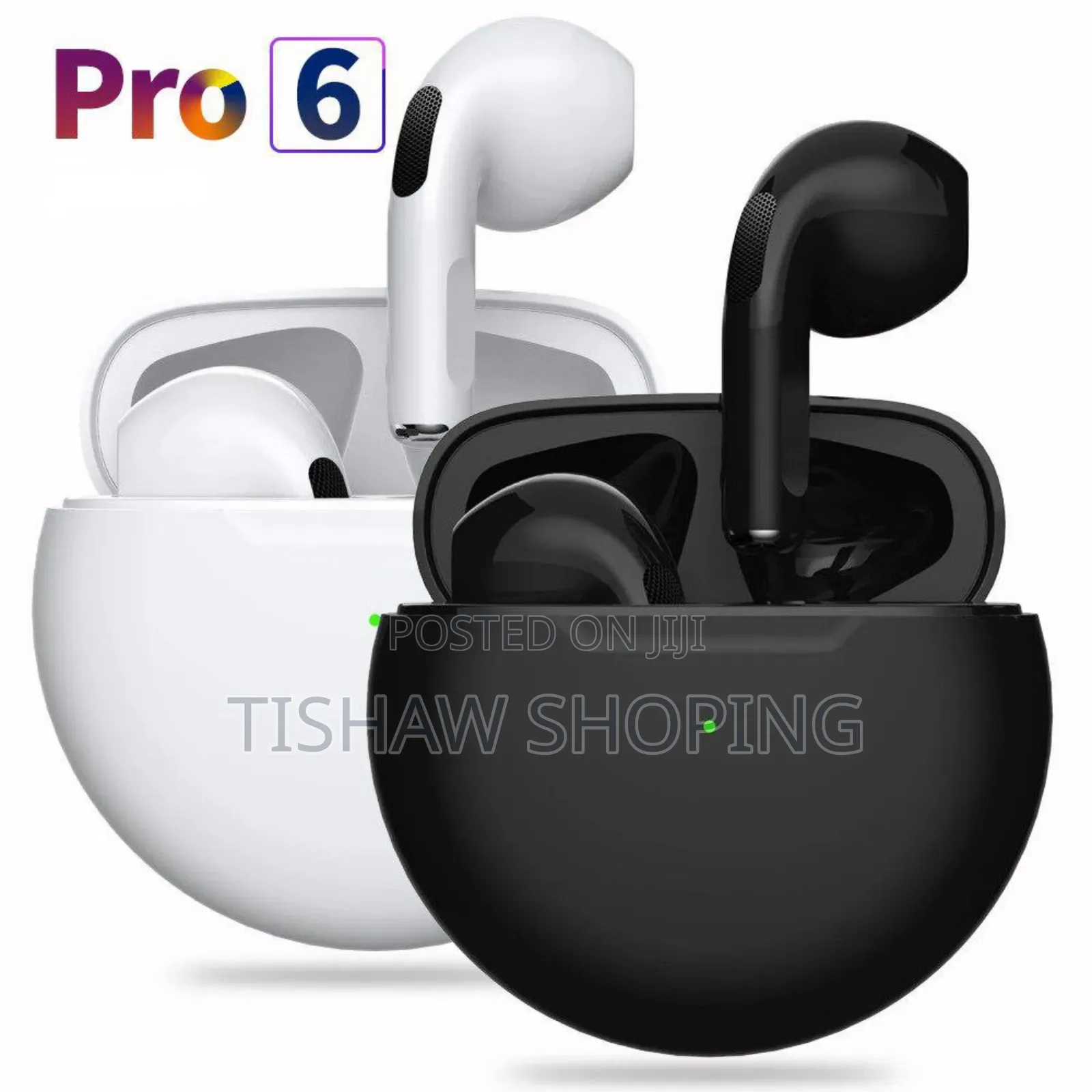 :-Orginal Pro 6 Air Pod Noise Cancelinghigh Qualitysoundqualitycharge