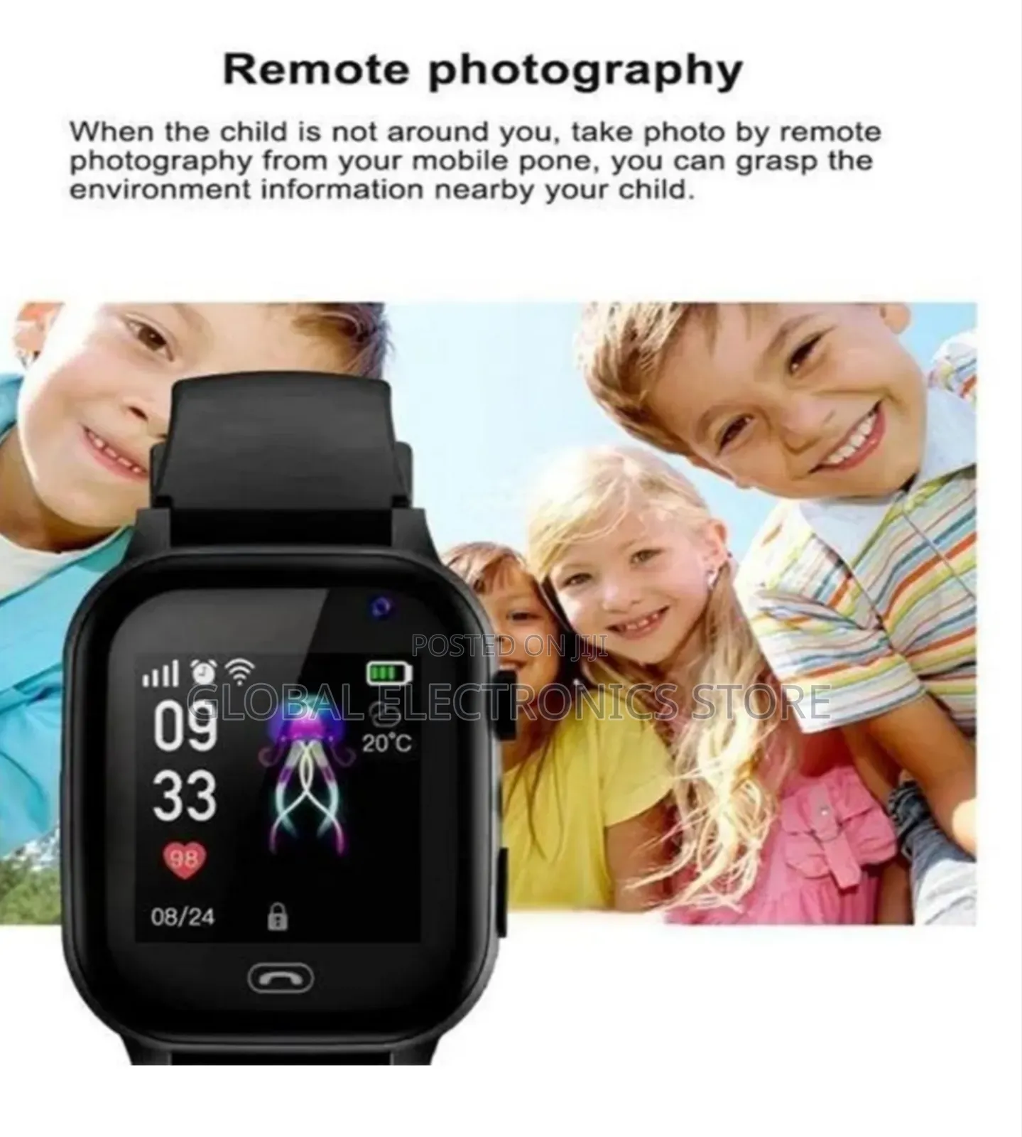 Kids Smart Watch ሲም ካርድ የሚቀበል GPS ያለው
