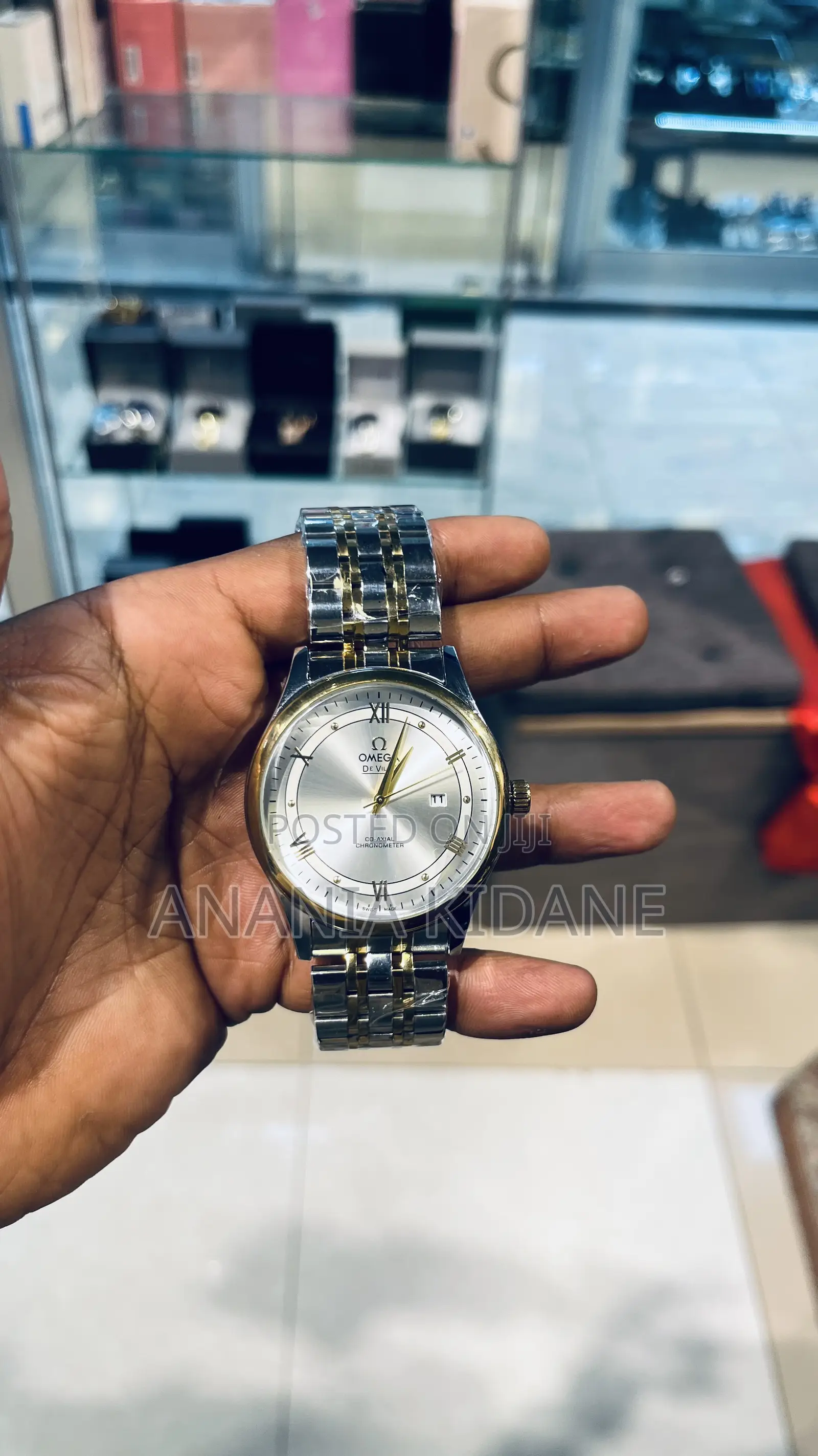 The Golden Omega Automatic Watch