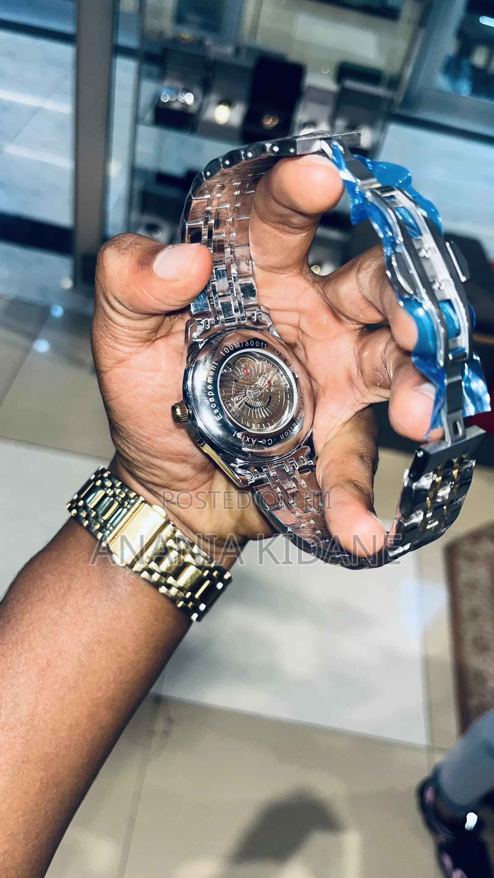 The Golden Omega Automatic Watch