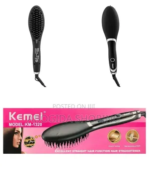 Kemei Professional Hair Straightener Brush