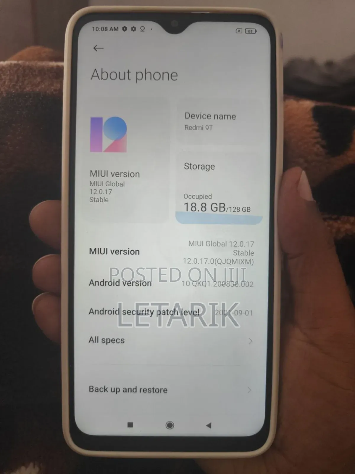 Xiaomi Redmi Note 9 4G 128 GB