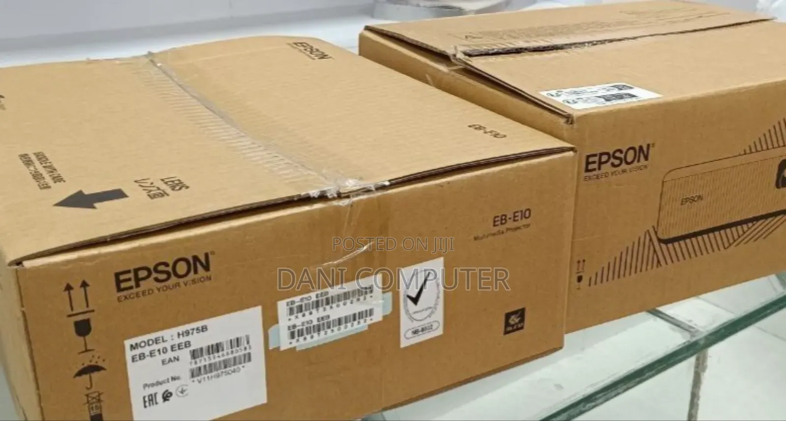 Brand New Epson Projector Model: Eb-E10 With Cartoon