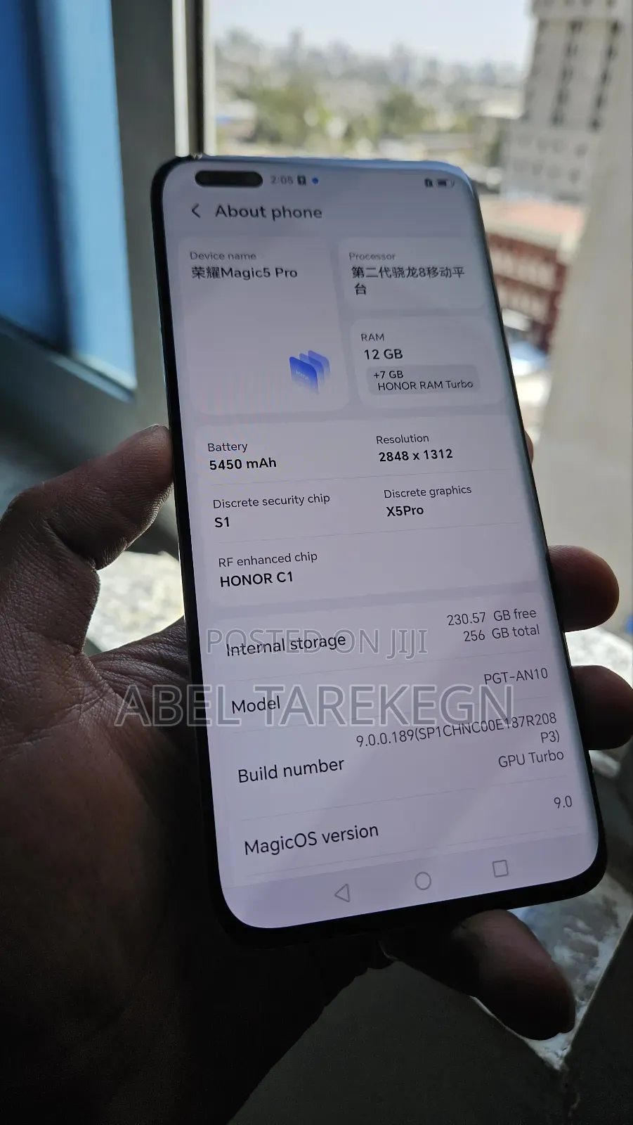 New Honor Magic5 Pro 256 GB Blue