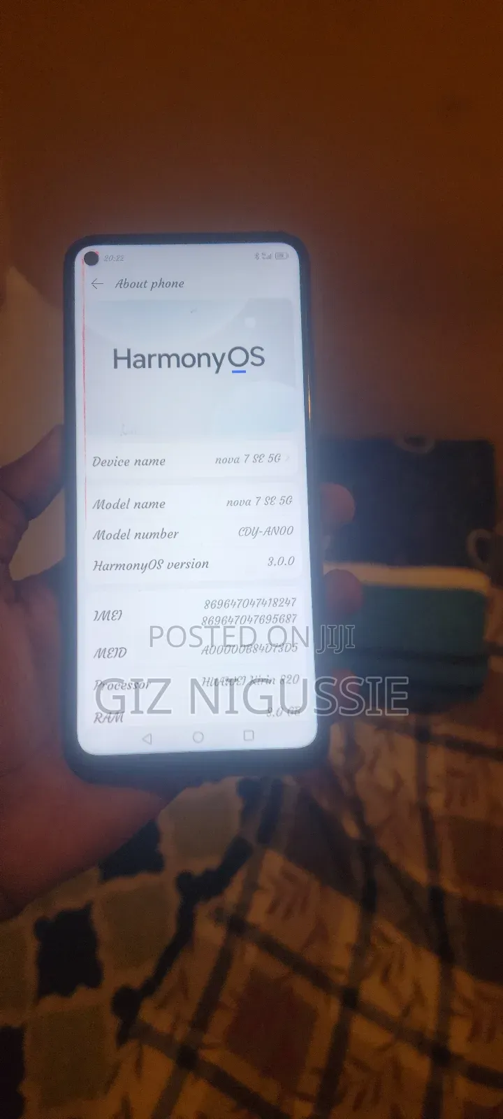 Huawei Nova 7 SE 128 GB Black