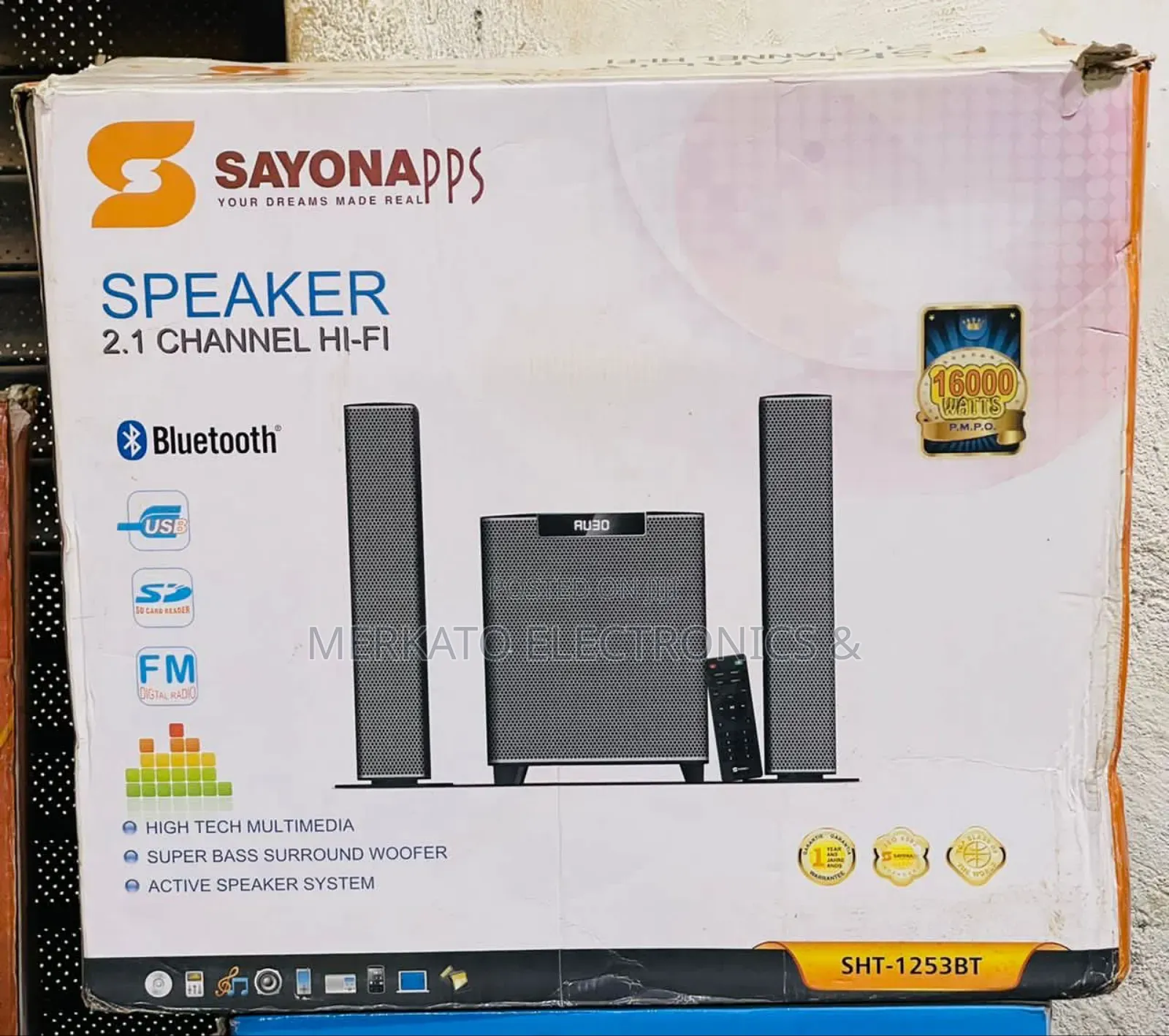 Sayona 2.1ch Multimedia Speaker | Home Theatre System