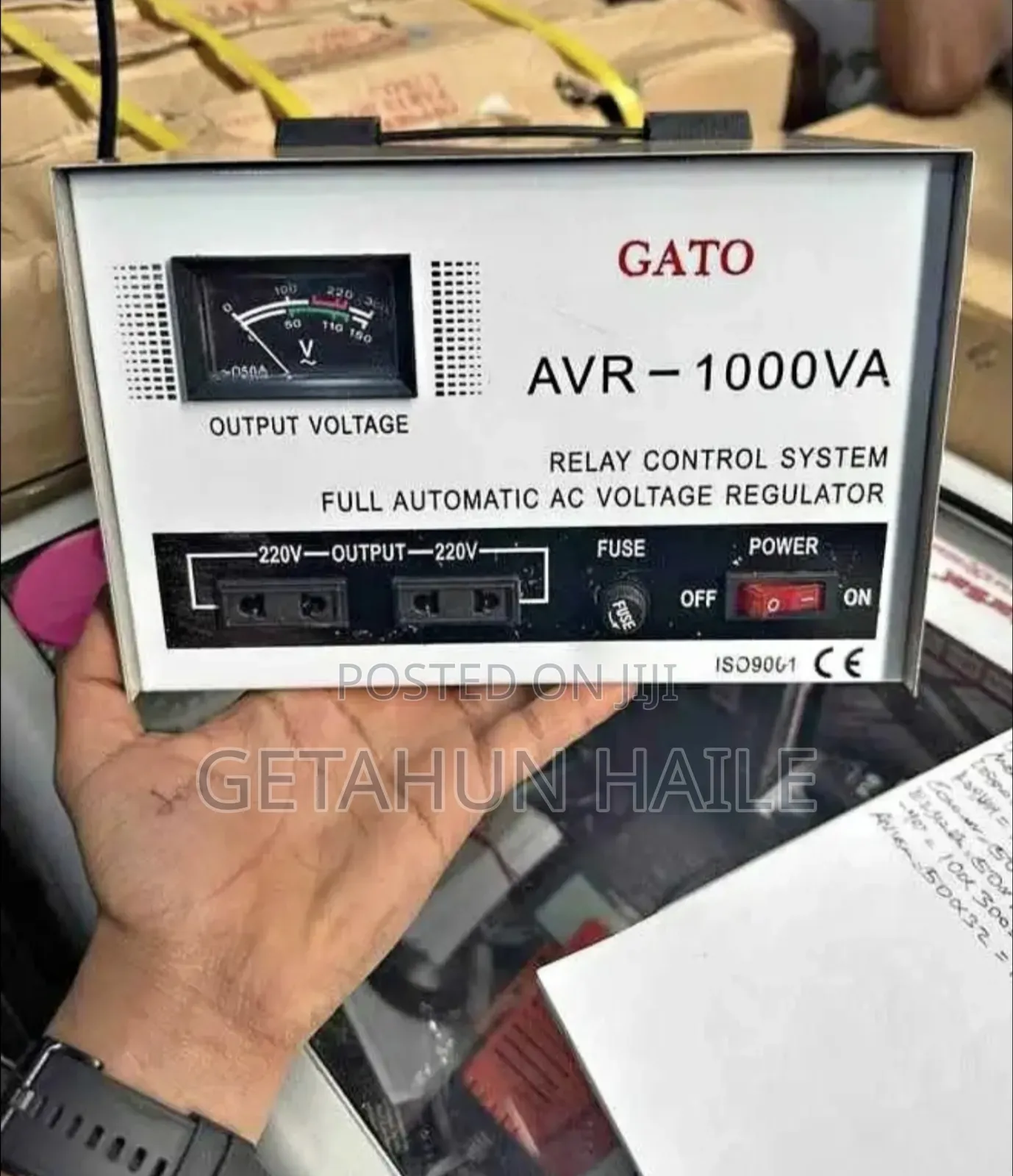 Gato Avr-1000va –አውቶማቲክ ኃይል መቆጣጠሪያ Automatic Stabilizers