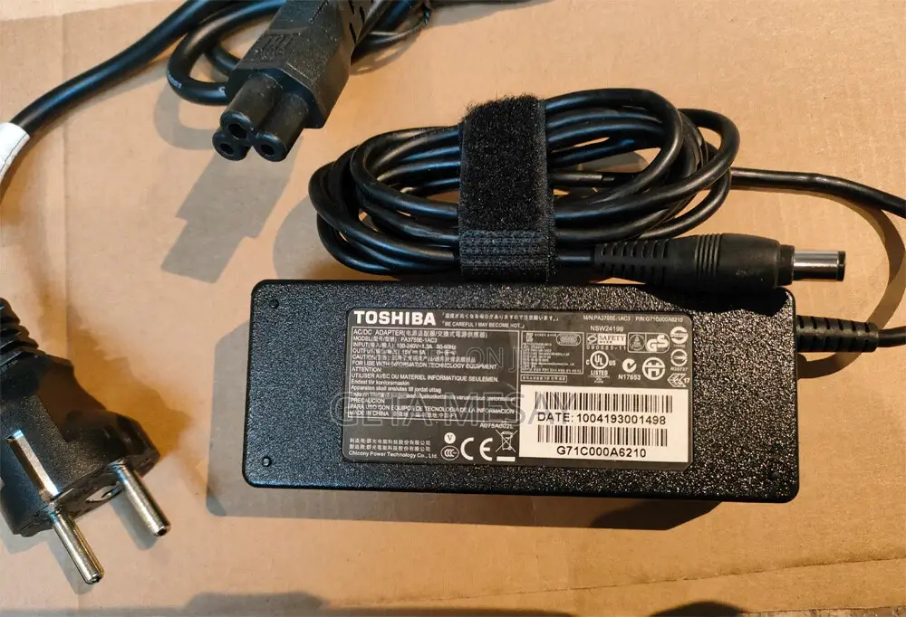 Toshiba 15v 5a 75w Laptop Charger Ac Adapter -(6.3mm Connector)