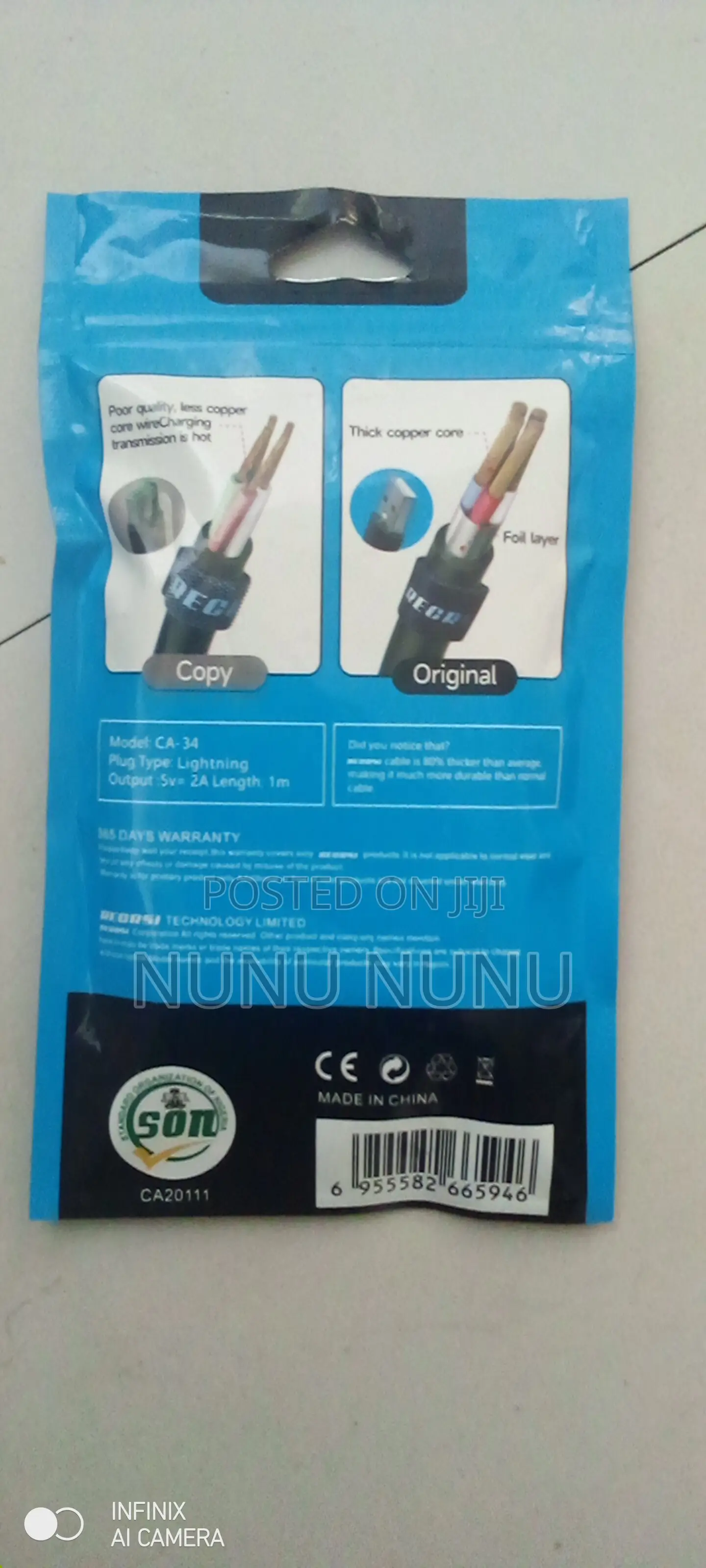 Ca 34 Lightning Data Fast I Phone Charging Cable