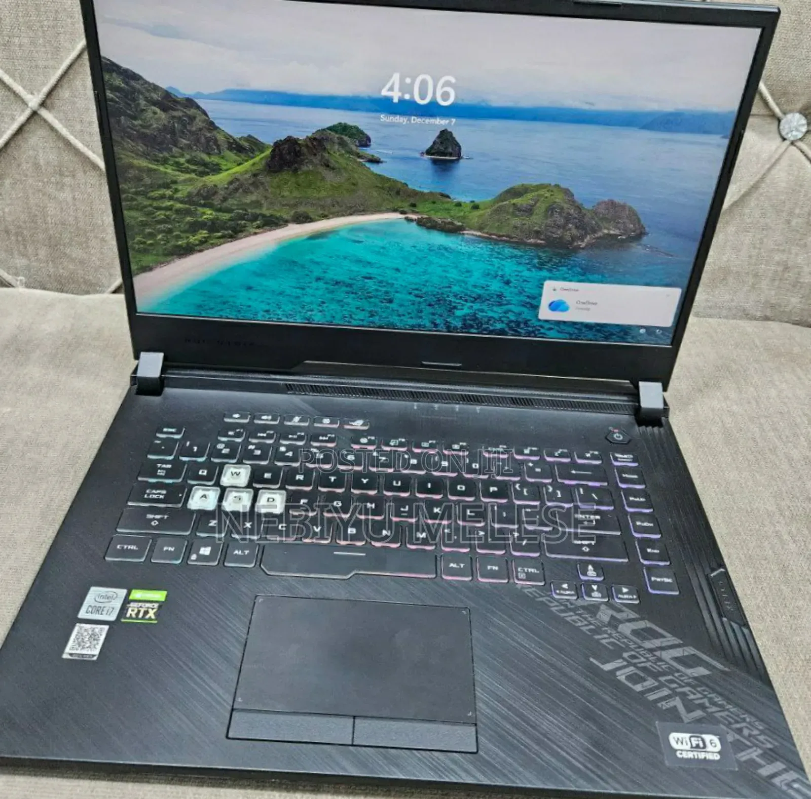 New Laptop Asus ROG Strix G15 16GB Intel Core I7 SSD 512GB