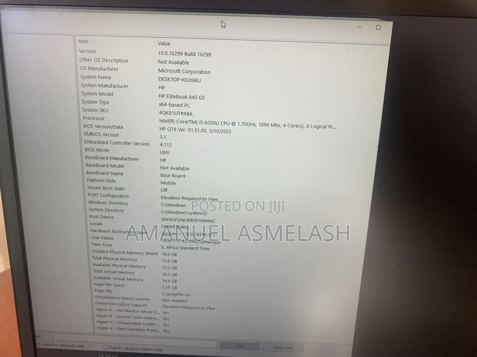 New Laptop HP EliteBook 840 G5 16GB Intel Core I5 SSD 512GB