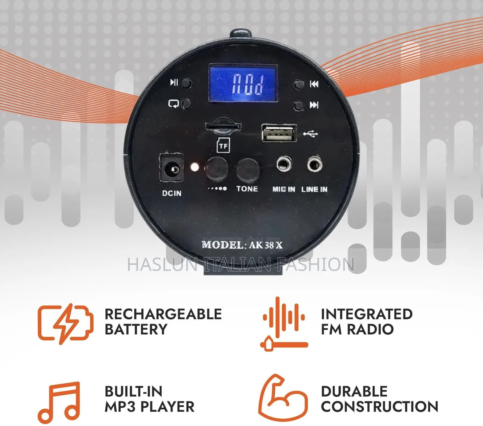 Voicebooster Voice Amplifier Speaker+Mic