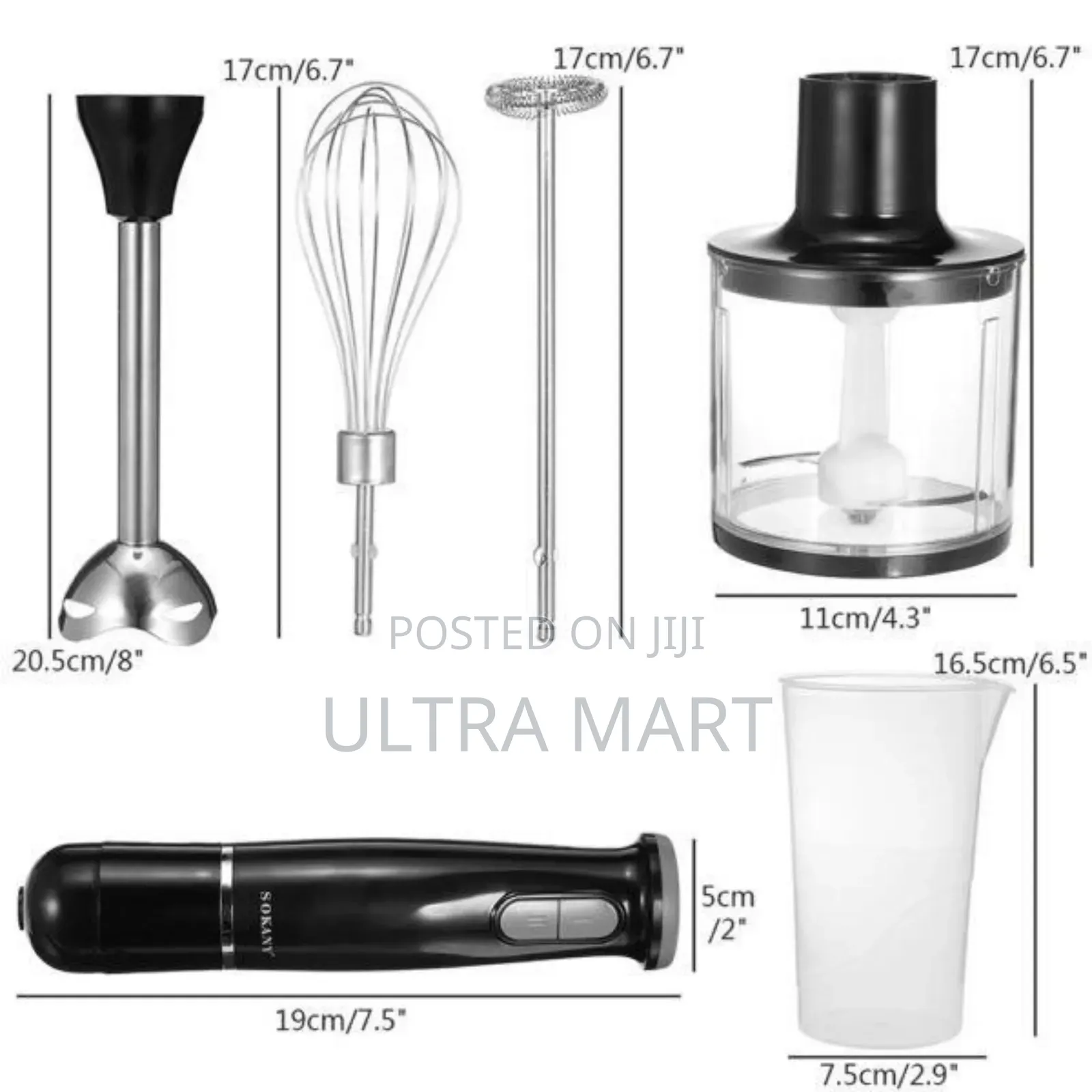 Sokany 5 in 1 Hand Blender
