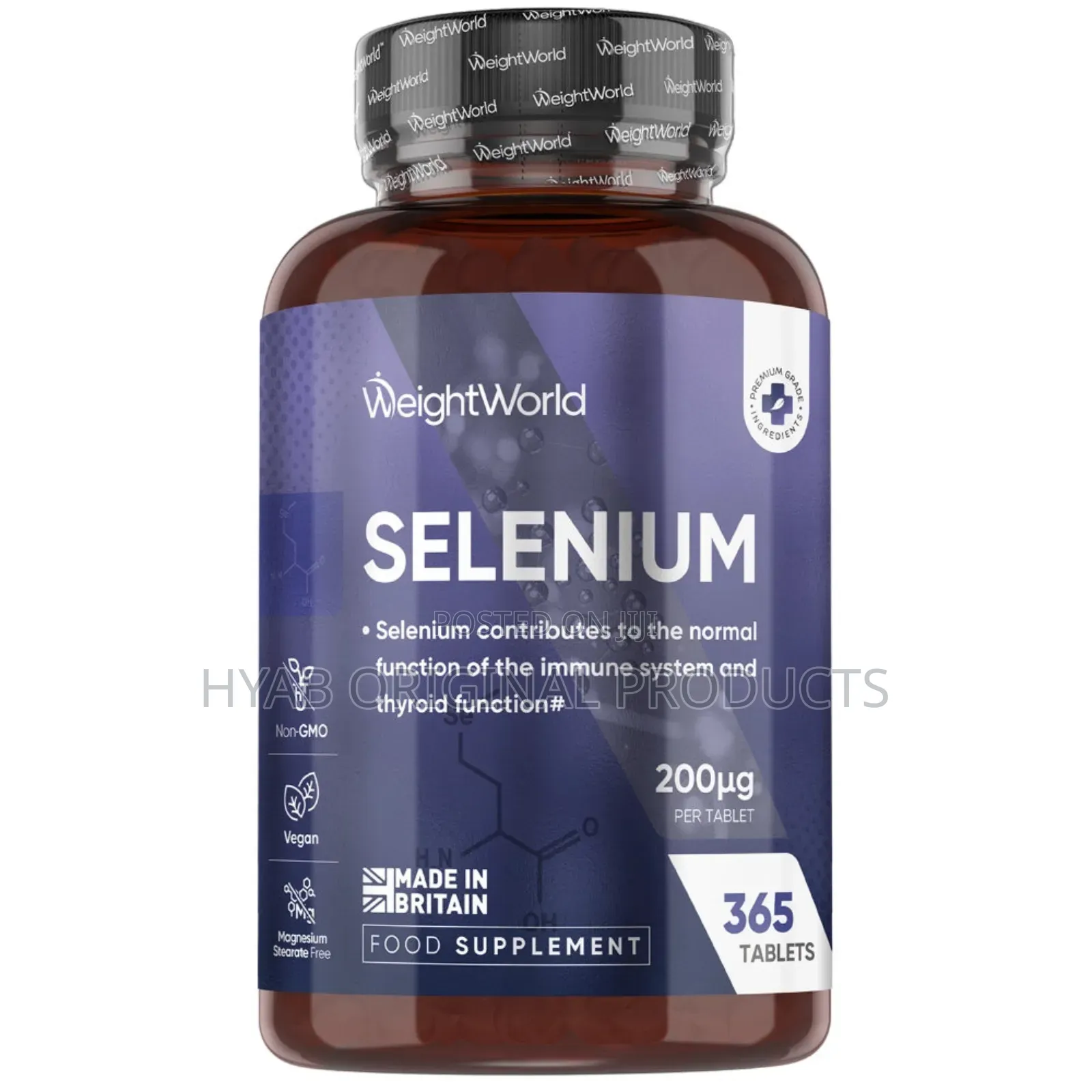 Selenium 200μg 365 Tablets | for Hair, Nails Inner Well-Being
