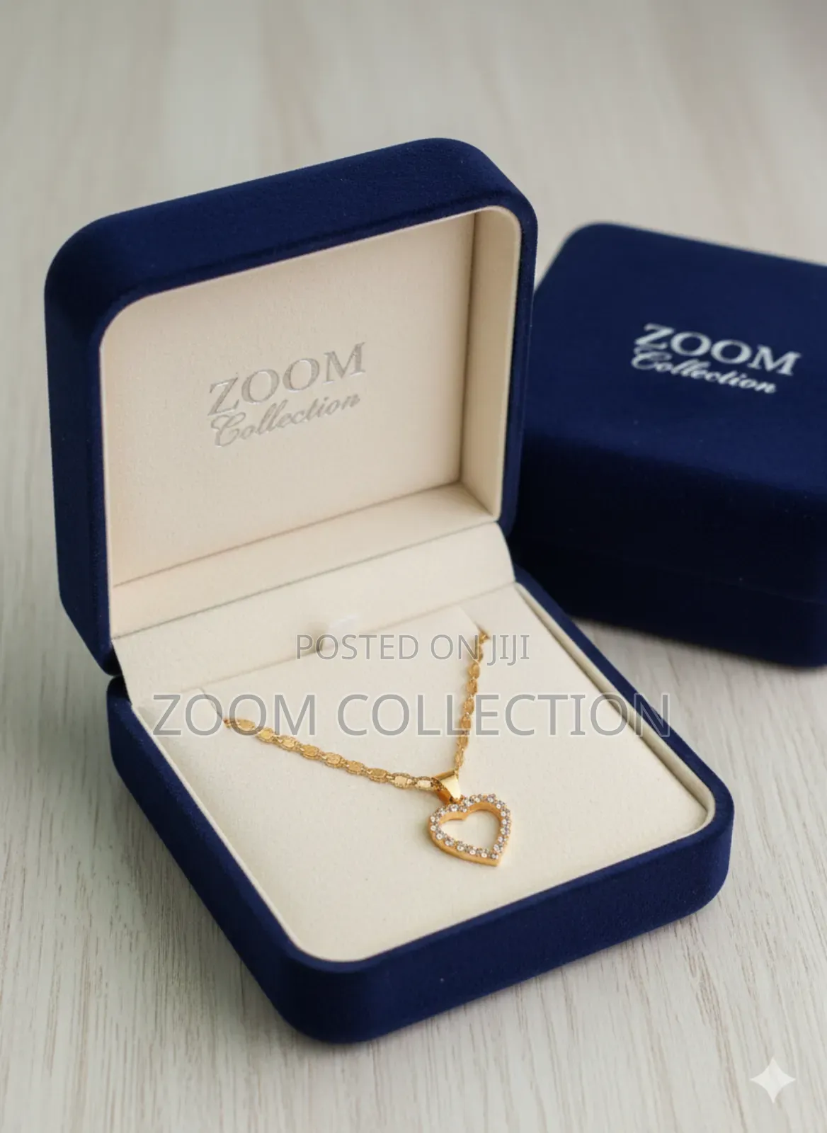 Gold-Look Stainless Steel Pendant Necklace