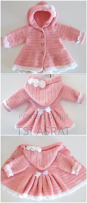 Handmade Hooded Coat for Baby Girl