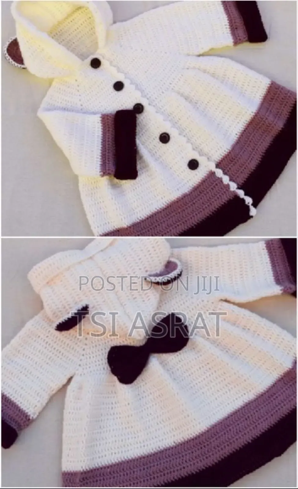 Handmade Hooded Coat for Baby Girl