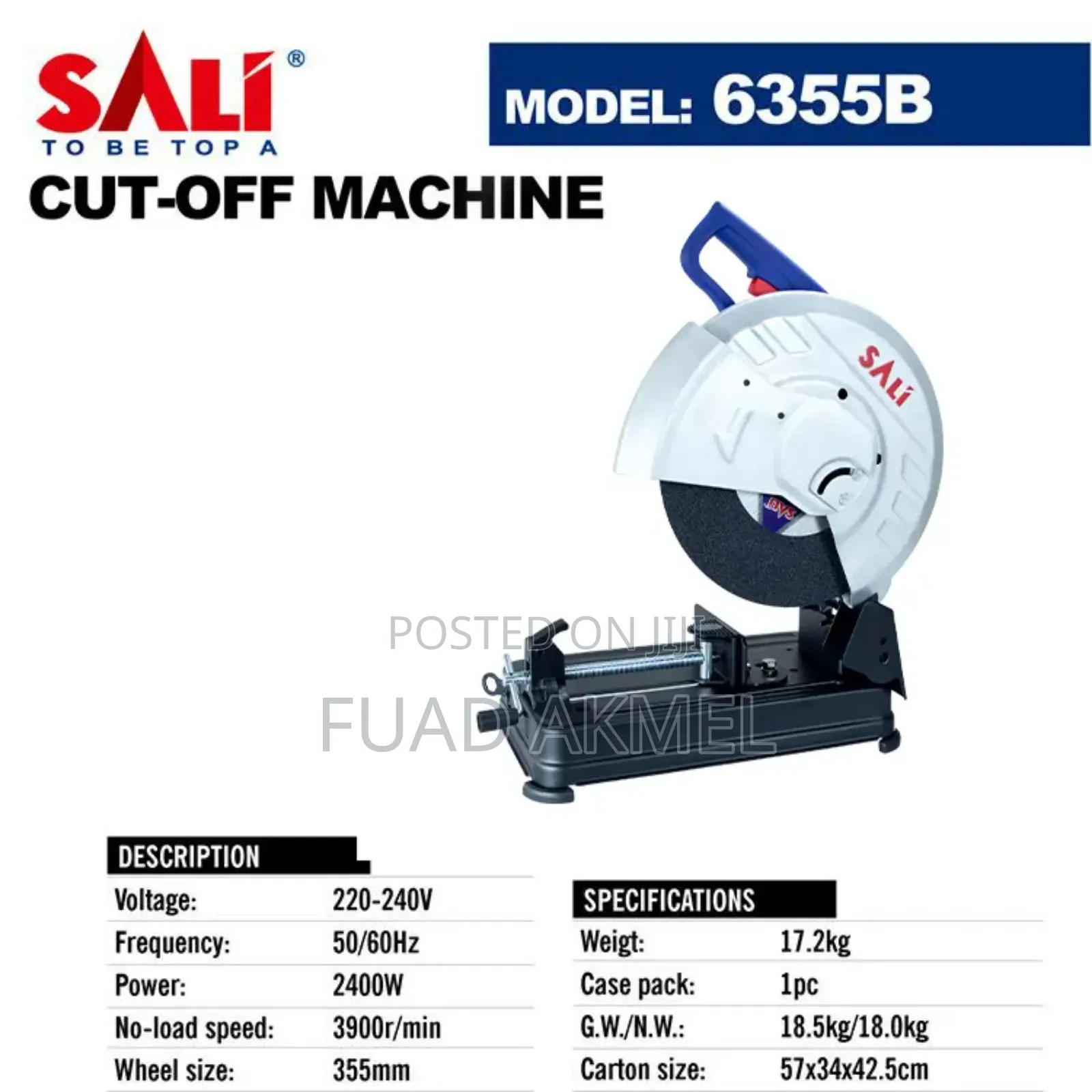 Sali Cut Off Machine 2400watt